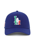 Los Angeles Dodgers Royal Mexico Flag SP 9Forty A-Frame Trucker Snapback