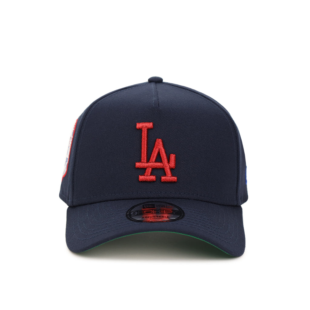 Los Angeles Dodgers Navy Blue On Red 1984 Olympics SP 9Forty A-Frame Snapback