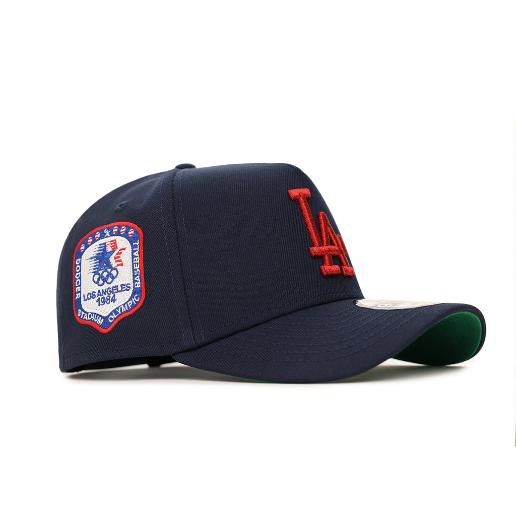 Los Angeles Dodgers Navy Blue On Red 1984 Olympics SP 9Forty A-Frame Snapback