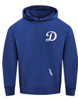 Pro Standard Los Angeles Dodgers Old English Wingspan Drop Shoulder Blue Hoody