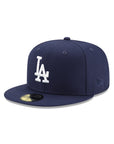 Los Angeles Dodgers Oceanside Blue On White 59Fifty Fitted