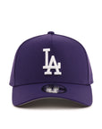 Los Angeles Dodgers Purple On White 9Forty A-Frame Snapback