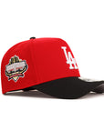 Los Angeles Dodgers Red Black 2 Tone Stadium 40th Anniversary SP 9Forty A-Frame Snapback