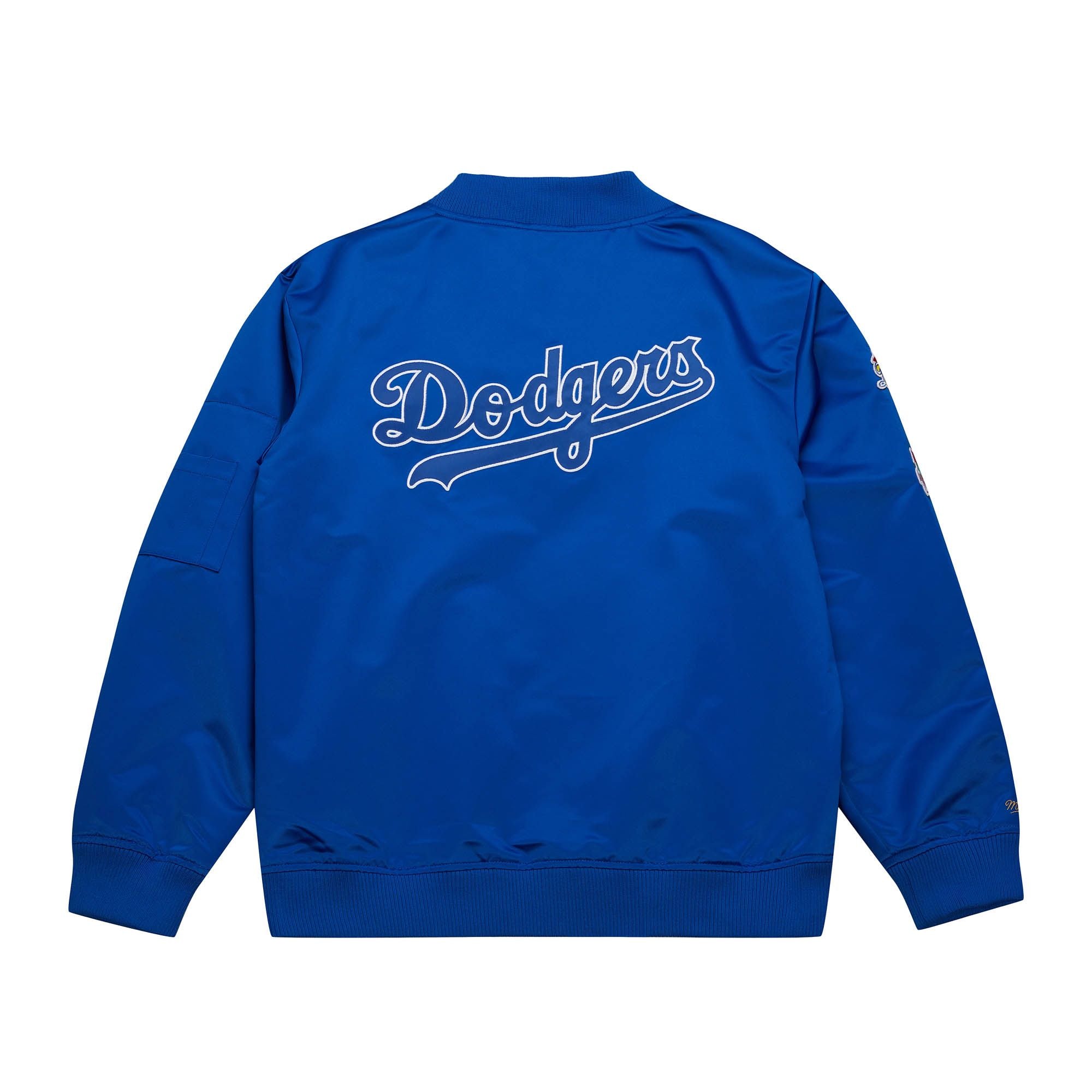 Mitchell & Ness Los Angeles Dodgers Lightweight Royal Satin Bomber Jacket