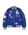New Era X Alpha Industries Los Angeles Dodgers MA-1 Bomber Jacket Royal