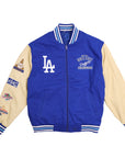 Los Angeles Dodgers Blue Tan 2 Tone Reversible Twill Jacket