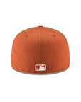 Los Angeles Dodgers Rust Orange On White 59Fifty Fitted