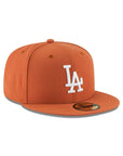 Los Angeles Dodgers Rust Orange On White 59Fifty Fitted