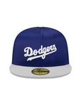 Los Angeles Dodgers Wordmark Satin Royal Gray 2 Tone 1981 World Series SP 59Fifty Fitted