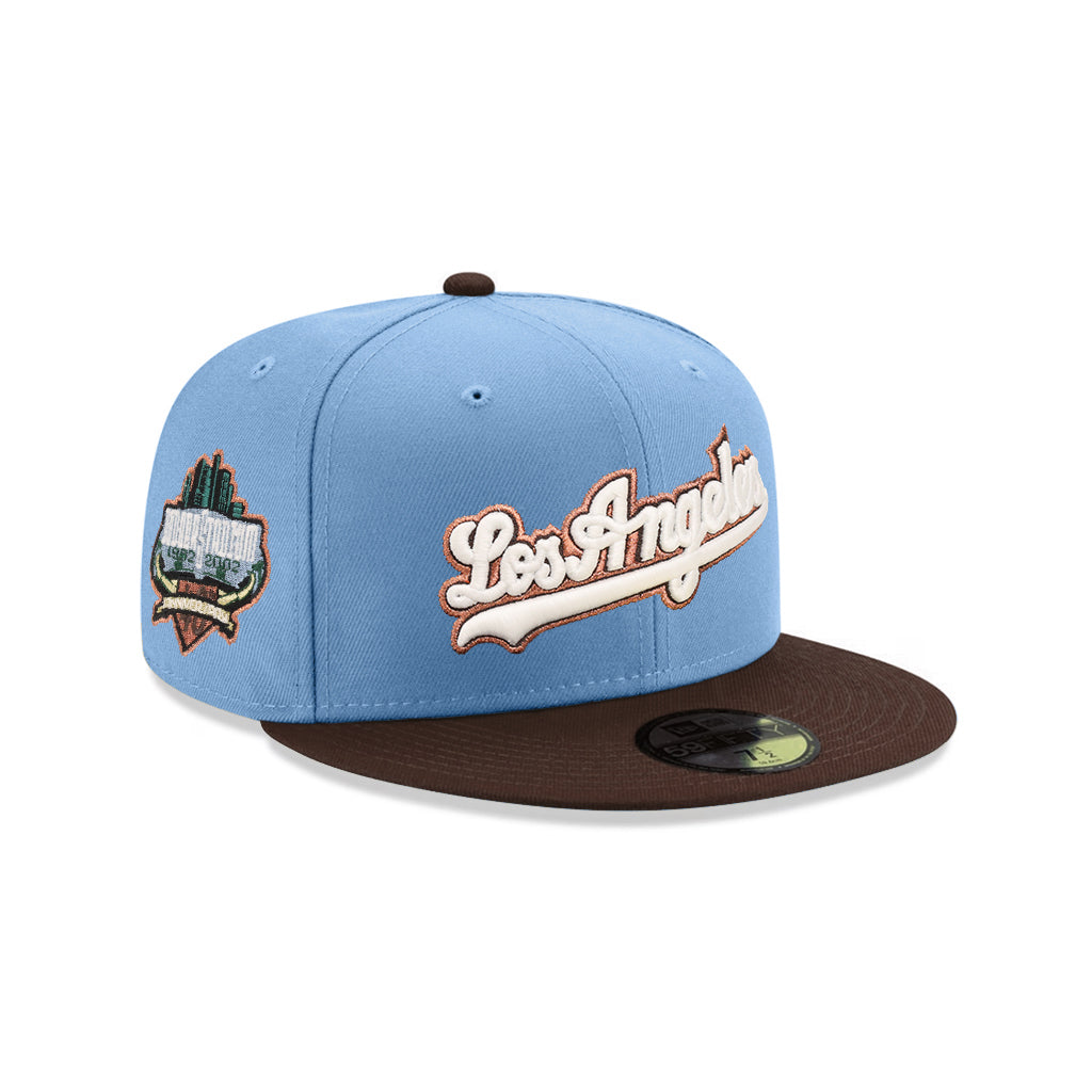 Los Angeles Dodgers Sky Blue Brown 2 Tone 40th Anniversary SP 59Fifty Fitted