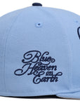 Los Angeles Dodgers Sky Blue Script Blue Heaven On Earth SP 59Fifty Fitted