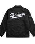Starter Los Angeles Dodgers Black Full-Snap Coaches Jacket