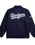 Starter Los Angeles Dodgers Navy Full-Snap Coaches Jacket