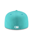 Los Angeles Dodgers Teal On White 59Fifty Fitted