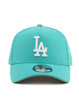 Los Angeles Dodgers Teal On White 9Forty A-Frame Snapback