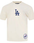 Pro Standard Los Angeles Dodgers Wingspan Drop Shoulder Egg Shell White Tee