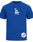 Pro Standard Los Angeles Dodgers Wingspan Drop Shoulder Royal Blue White Tee