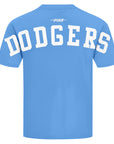 Pro Standard Los Angeles Dodgers Wingspan Drop Shoulder University Blue White Tee