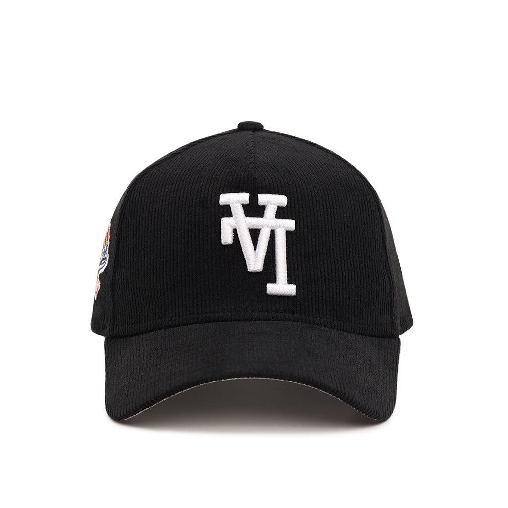 Los Angeles Dodgers Upside Down Corduroy Black On White 100th Anniversary SP 9Forty A-Frame Snapback