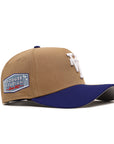 Los Angeles Dodgers Upside Down Khaki Royal 2 Tone Dodger Stadium SP 9Forty A-Frame Snapback