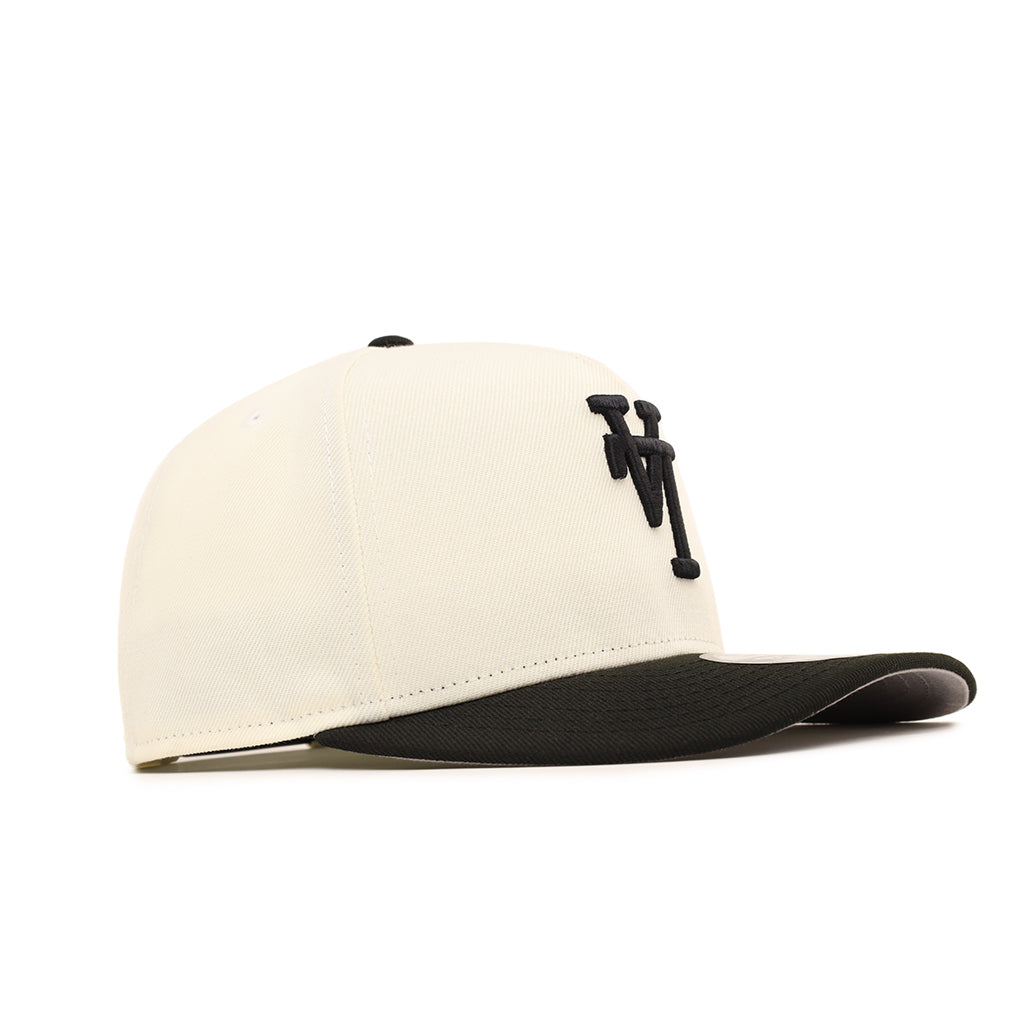 Los Angeles Dodgers Upside Down Chrome Black 2 Tone 9Fifty A-Frame Snapback