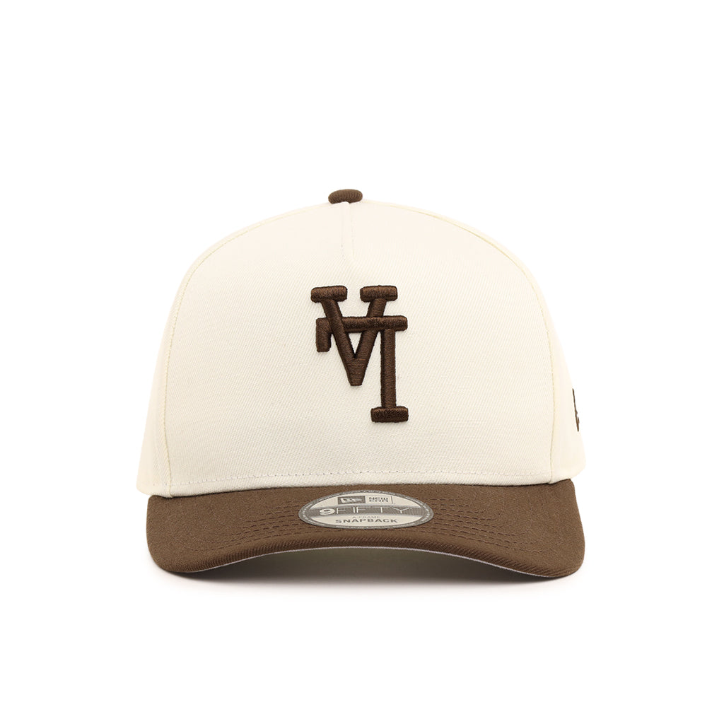 Los Angeles Dodgers Upside Down Chrome Brown 2 Tone 9Fifty A-Frame Snapback