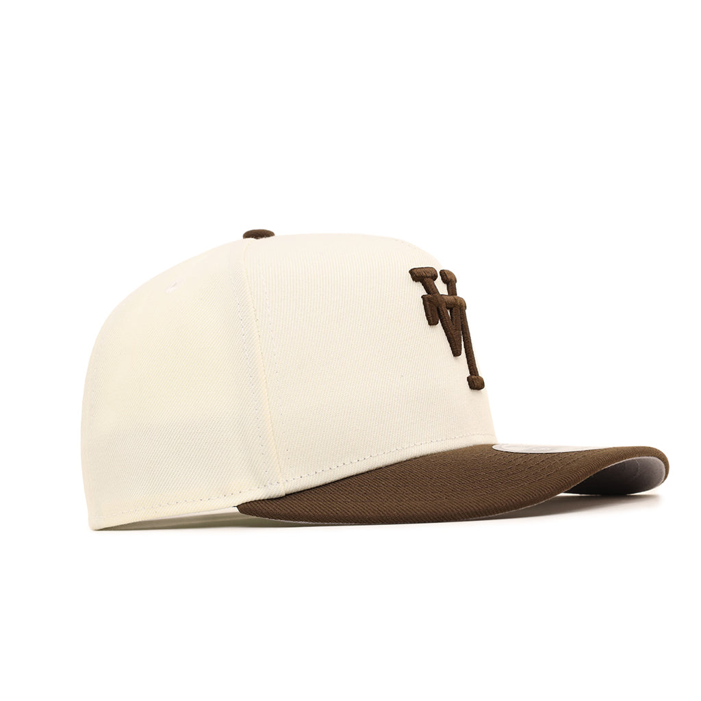 Los Angeles Dodgers Upside Down Chrome Brown 2 Tone 9Fifty A-Frame Snapback