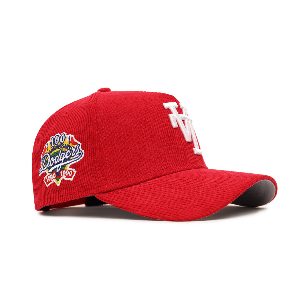 Los Angeles Dodgers Upside Down Corduroy Scarlet Red On