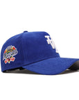 Los Angeles Dodgers Upside Down Corduroy Royal On White 100th Anniversary SP 9Forty A-Frame Snapback