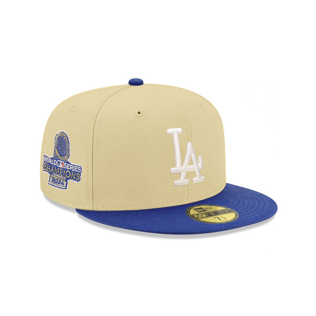 Los Angeles Dodgers Vegas Gold Royal 2 Tone 2024 World Series Champions SP 59Fifty Fitted