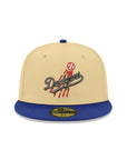 Los Angeles Dodgers Vegas Gold Royal 2 Tone Batterman SP 59Fifty Fitted