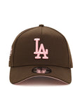 Los Angeles Dodgers Brown On Pink 100th Anniversary SP 9Forty A-Frame Snapback