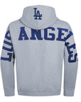 Pro Standard Los Angeles Dodgers Wingspan Drop Shoulder Dark Heather Gray Blue Hoody