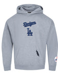 Pro Standard Los Angeles Dodgers Wingspan Drop Shoulder Dark Heather Gray Blue Hoody