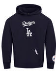 Pro Standard Los Angeles Dodgers Wingspan Drop Shoulder Navy White Hoody