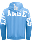 Pro Standard Los Angeles Dodgers Wingspan Drop Shoulder University Blue White Hoody