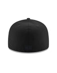 Los Angeles Dodgers Wordmark Script Black on Black MLB 59Fifty Fitted Hat