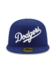 Los Angeles Dodgers Wordmark Script Royal MLB 59Fifty Fitted Hat