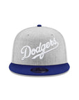 Los Angeles Dodgers Wordmark Heather Gray Royal 9Fifty Snapback