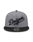 Los Angeles Dodgers Wordmark Storm Gray Black 9Fifty Snapback
