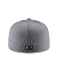 Los Angeles Dodgers Wordmark Script Storm Grey Black MLB 59Fifty Fitted Hat