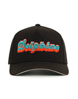Miami Dolphins Wordmark Alternate Logo SP Black 9Forty A-Frame Snapback