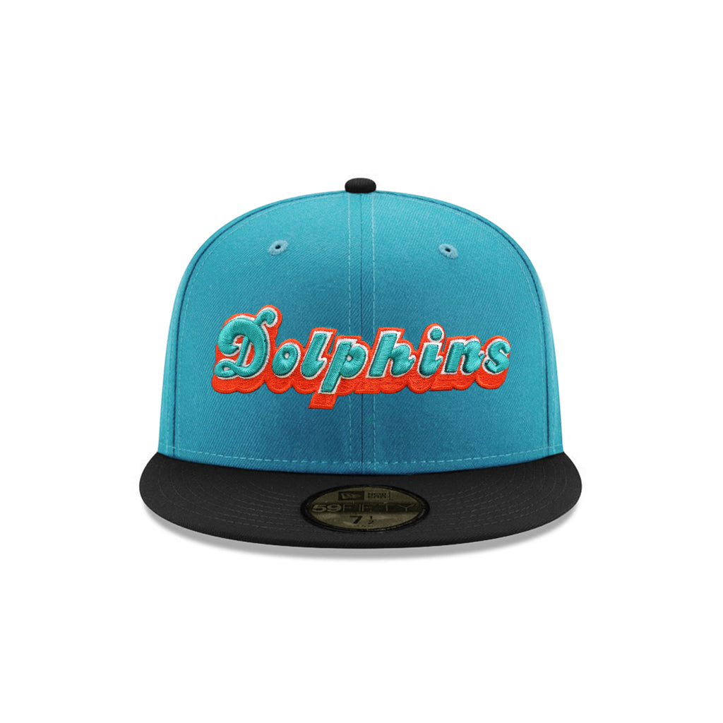 Miami Dolphins Teal Black 2 Tone 25th Anniversary SP 59Fifty Fitted