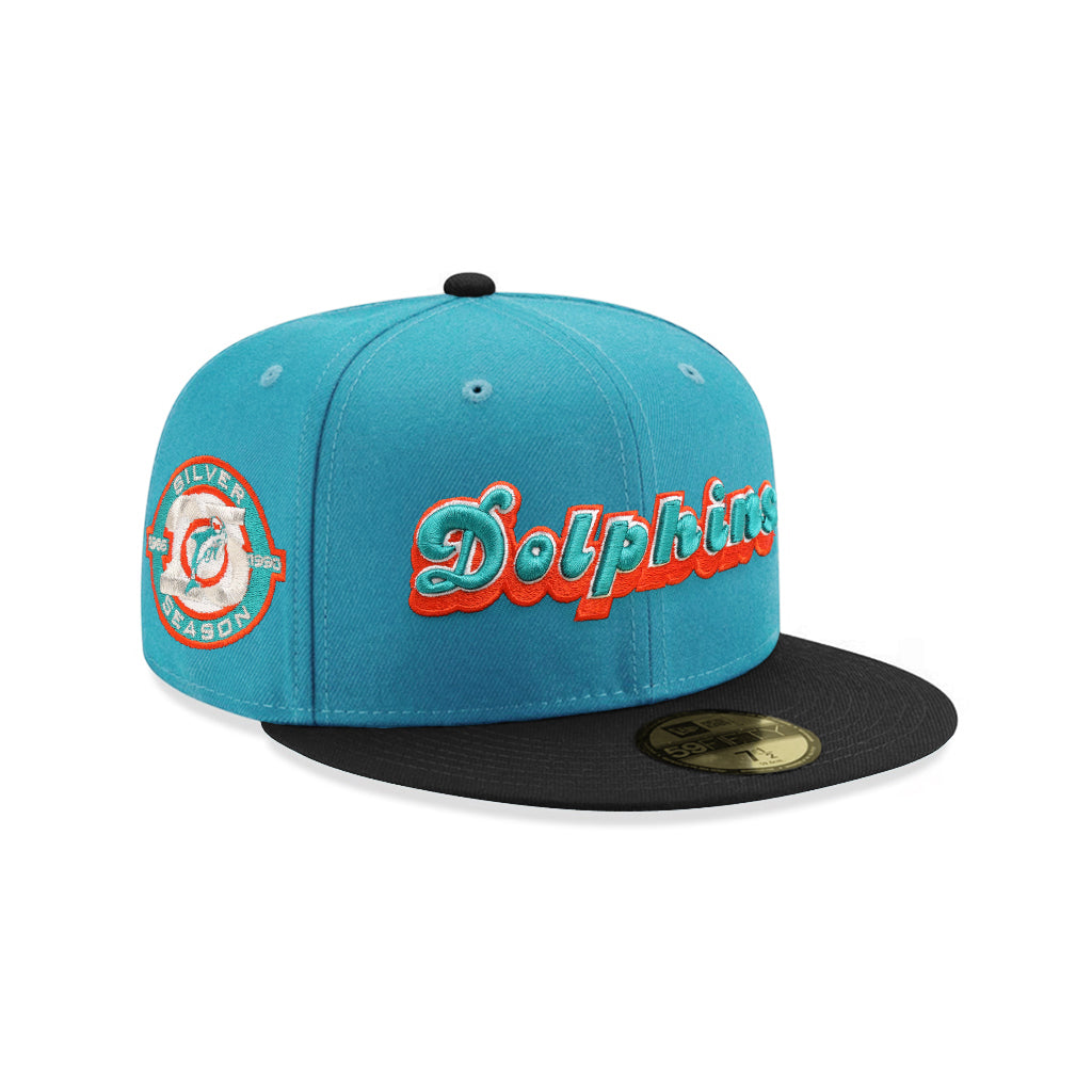 Miami Dolphins Teal Black 2 Tone 25th Anniversary SP 59Fifty Fitted
