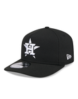 Houston Astros Black On White 9Fifty A-Frame Snapback