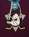 Mitchell & Ness Anaheim Ducks Heritage Lace Up Crew Vintage Logo NHL Jersey