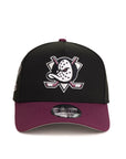 Anaheim Ducks Black Plum 2 Tone 30th Anniversary SP NHL 9Forty A-Frame Snapback