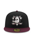 Anaheim Ducks Black Plum 2 Tone 30th Anniversary SP NHL 59Fifty Fitted