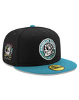 Anaheim Ducks Black Teal 2 Tone Inaugural Season SP NHL 59Fifty Fitted