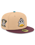 Anaheim Ducks Candied Pecan Plum 2 Tone 30th Anniversary SP NHL 59Fifty Fitted